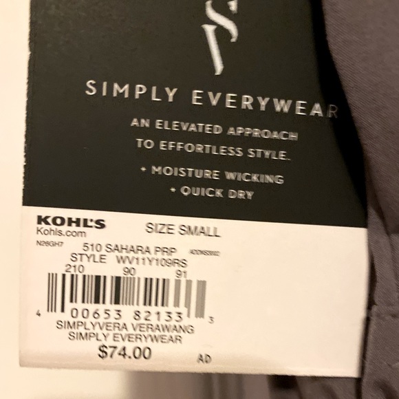 NWT Vera Sleeveless Jumpsuit: Simply Everywhere by Vera Wang - Picture 2 of 4